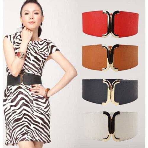 Brief Wide Belt For Women Plus Size Decoration Elastic Waistband Cummerbund Strap Casual All-Match Ladies Adjustable Belts