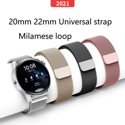 Smartwatch Galaxy watch active 2 strap for Samsung galxy watch 3 45mm 46mm 42mm 41mm 20mm 22mm watch Band Magnetic loop Bracelet