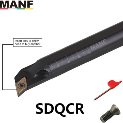 MANF lathe Tools S25S-SDQCR11 CNC Lathe Turning Knife Lathe Cutter Boring Bar Turning Tool Internal Hole Tools For DCMT11T304