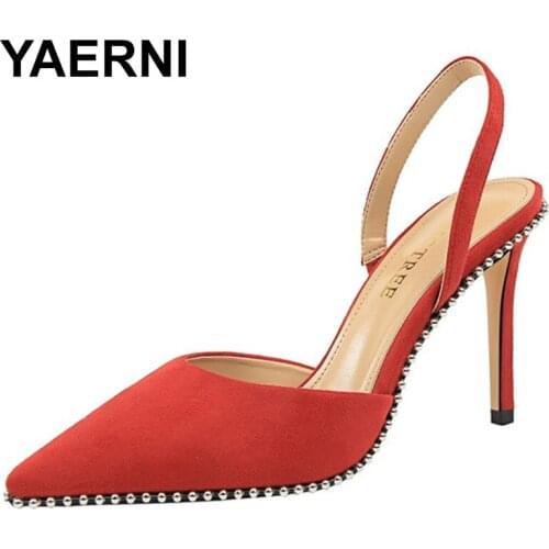 Замшевые туфли-лодочки YAERNI China At AliExpress