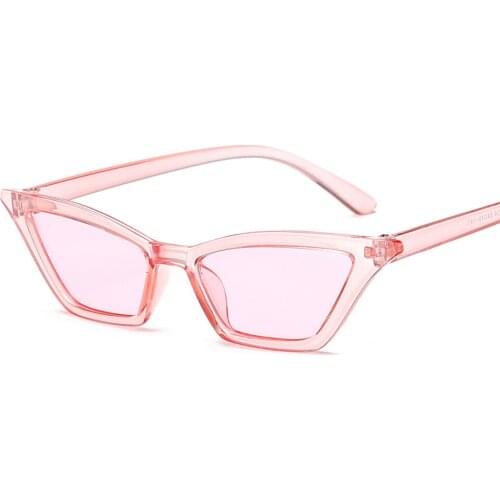 2019 new sunglasses women brand design retro colorful transparent colorful fashion cat eye sun glasses for women UV400