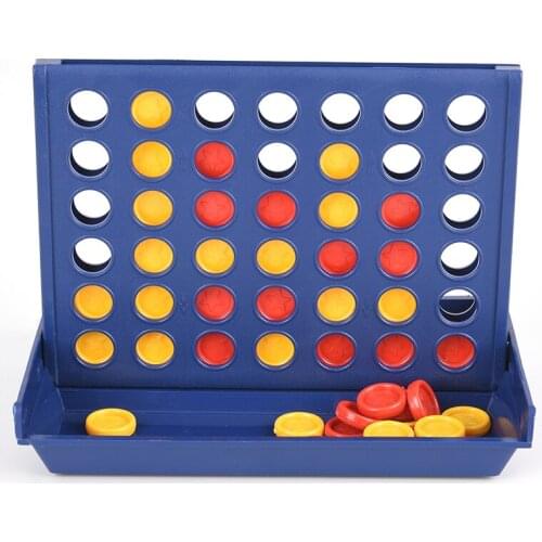 1 Set Plastic Connect 4 In A Line Board Game Childrens Educational Toys For Kid Sports Entertainment
