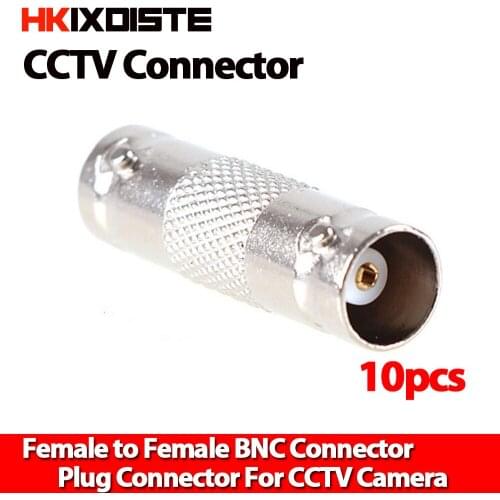 10pcs BNC Female to Female Inline Coupler Coax BNC Connector Extender for CCTV Camera Security Video Surveillance System