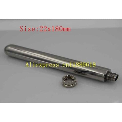 100pcs/lot Fast shipping New arrival Stainless steel 2oz Tube hip Flask 2 oz Tube hip flask
