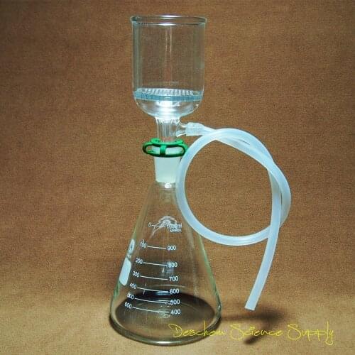 1000ml,24/40,Lab Suction Filtration Kit,ID 70mm Buchner Funnel,1 L Erlenmeyer Flask