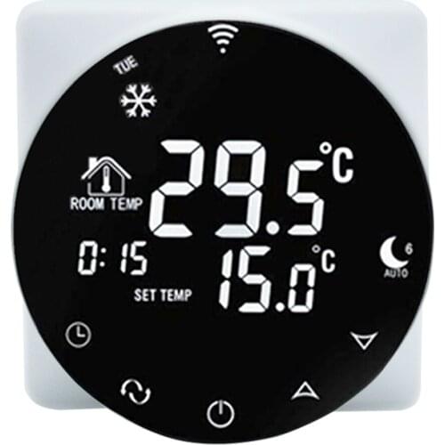 3A Wifi Thermostat Voice Smart Water Heating Thermostat Black Digital Alexa /Google Home Winter Warm LCD NTC Sensor Thermostat