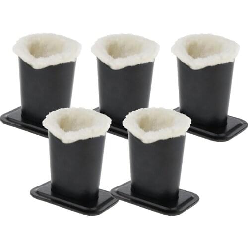 5 Count Plush Lined Eyeglasses Holder Stand Case Protective Glasses Case for Desk