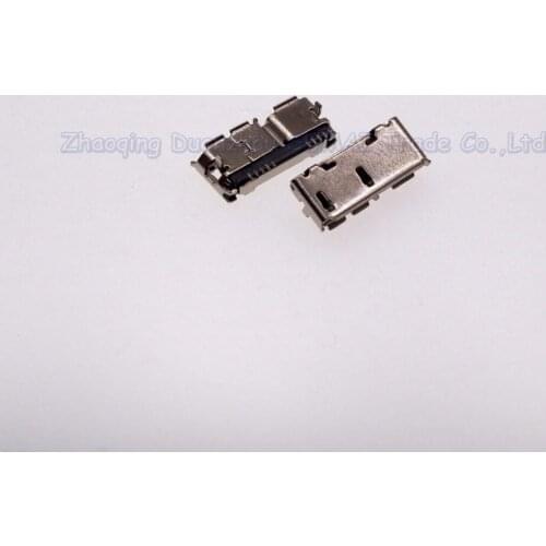 50pcs/lot Micro 3.0 USB female wire socket type B dip 10p Micro 3.0 usb jack Free shipping