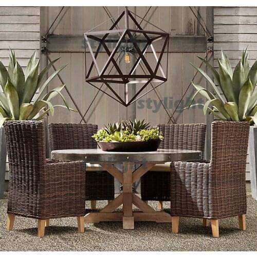 America country style iron chandeliers Vintage Pendant Lamp Diameter 50cm STEEL POLYHEDRON PENDANT Loft lights