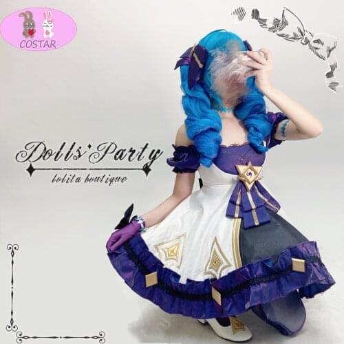 Anime! Game LOL Gwen Dolls Party Battle Suit Lolita Boutique Dress Uniform Cosplay Costume Halloween Outfit For Women 2021 NEW