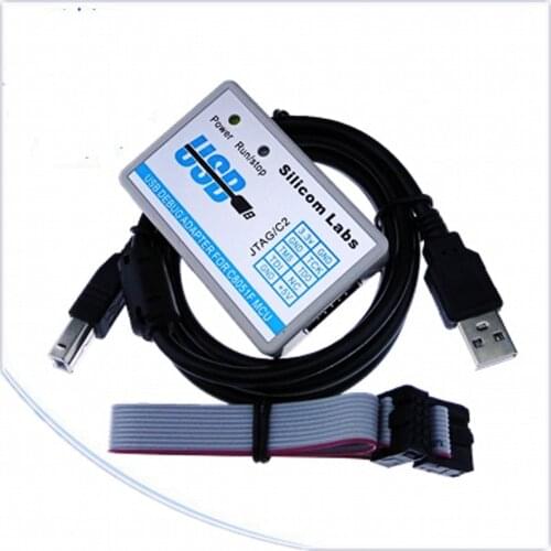 Free Shipping USB Debug Adapter Emulator JTAG/C2 for C8051F MCU Microchip