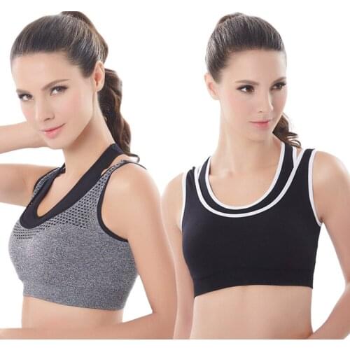 Sporte Bra High Stretch Breathable Top Fitness Women Padded for Jogging Yuga Gym Seamless Crop Bra Push Up Sport Bra