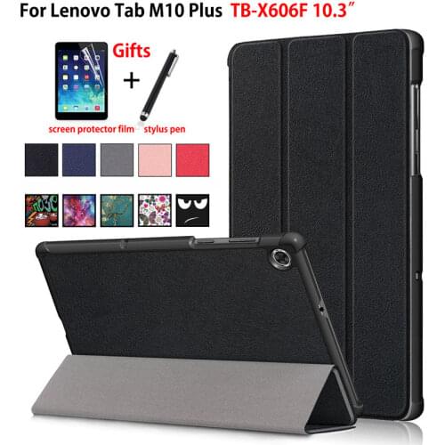 Case For Lenovo Tab M10 FHD Plus 10.3 inch Cover Funda TB-X606F TB-X606X Slim Magnetic Folding Stand Shell +Gift