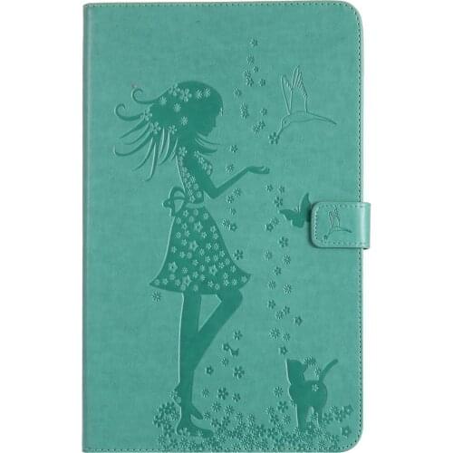 Tab A A6 10.1 2016 T580 T585 T580N Embossed Flip Cover Case For Samsung T350 T285 T355 T380 T387 T550 T560 T561 T590 T830 T835