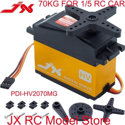 JX PDI-HV2070MG 70KG HV Metal gear Digital Servo For 1/5 Car compatible With SAVOX-0236 LOSI XL 5T BAJA Rc Model Crawler parts