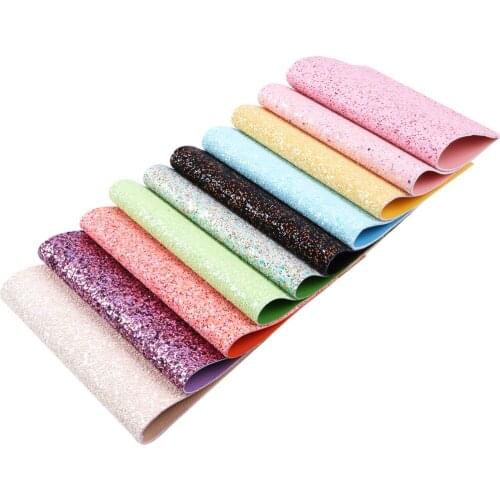 20*33cm Double-sided Glitter Faux Synthetic Leather Fabric For Bows Leather Crafts DIY Handmade Material,1Yc20028