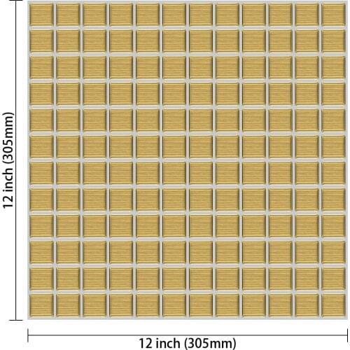 EasyTiles (30.5*30.5CM) 3D Mosaic Waterproof Wall Sticker Peel And Stick Wall Tiles Studio Decoration Wall Stickers