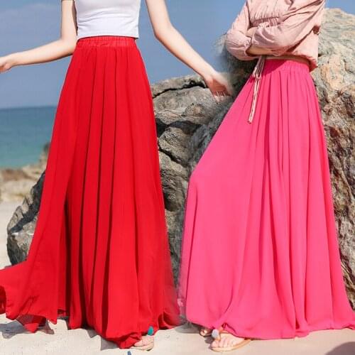 HAIMAITONG Women's Maxi Skirts