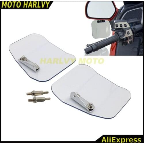 Left Right Air Wing Deflector Windshield Mirror Mount 4 Fit For Honda GL1800 01-16 F6B 2013-2016