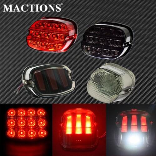 Motorcycle LED Tail Light Brake License Plate Turn signal Light Rear Stop Lamp For Harley Sporster Touring Dyna Road King Fatboy