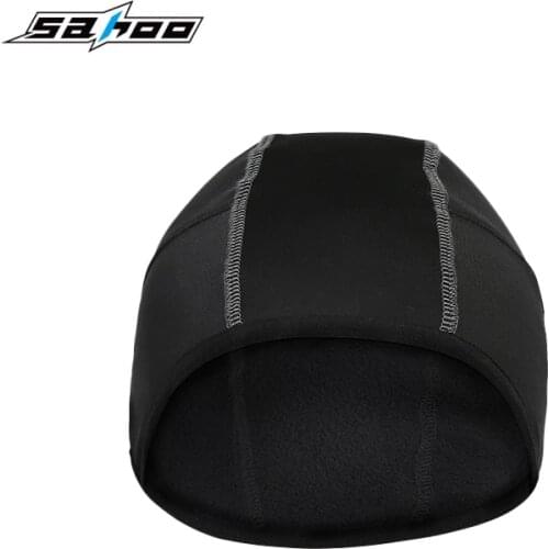 SAHOO Men Boy Winter Cycling Caps Warmer Polar Fleece Cap Beanies Hats Headwear Snowboard Bicycle HIgh Elastic cap