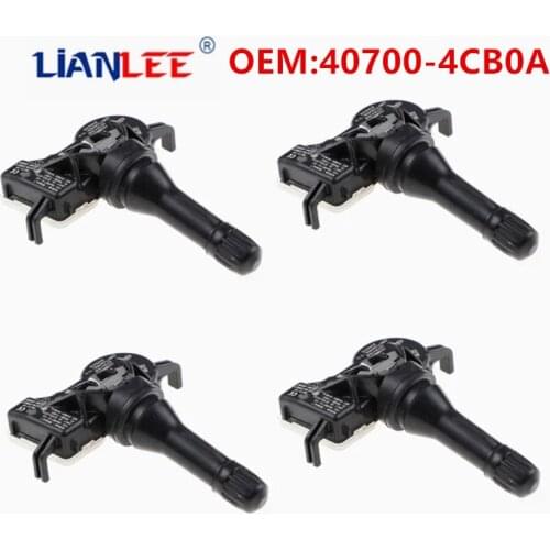 New 4Pcs/Lot 40700-4CB0B 40700-4CB0A For 2016 2017 Nissan Armada For Nissan Qashqai j11 TPMS Sensor Tire Pressure Monitor 433MHZ