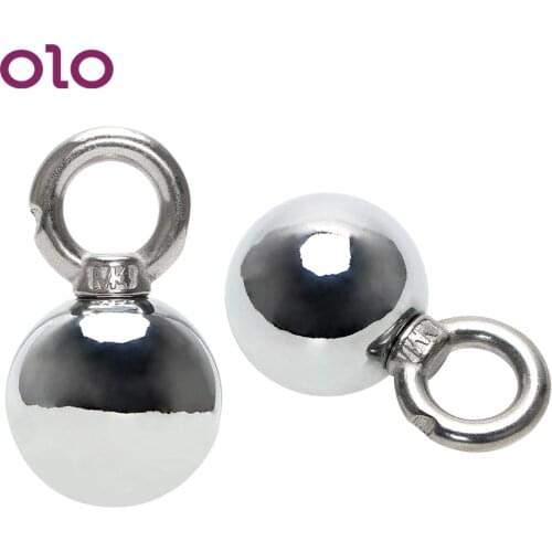 OLO Adult Games Nipples Clamps Accessories Sex Toys for Woman Metal Ball Electro Shock Papilla Breast Clips SM Products