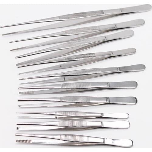 Straight-Tipped Tweezers, Curved-Tipped Tweezers, Medical Tweezers, Auxiliary Tweezers, Tissue Tweezers 12.5CM14CM16CM18CM