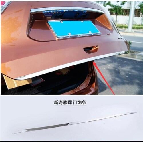 Fit For X-Trail Xtrail Rogue 2014 - 2019 Stainless Steel Rear Trunk Tailgate Tail Gate Trim Cover Molding Garnish
