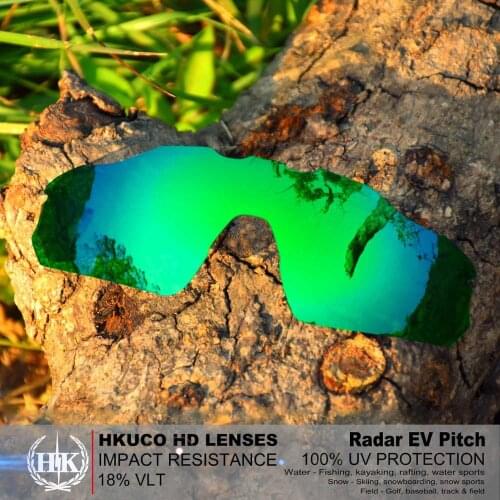 HKUCO For Radar EV Pitch Sunglasses Polarized Replacement Lenses