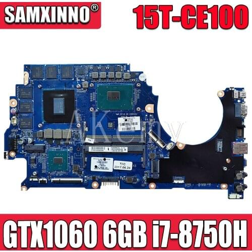 SAMXINNO L10770-601 For HP OMEN 15T-CE100 15-CE Laptop motherboard DSC GTX 1060 6GB i7-8750H DAG3AEMBCD1