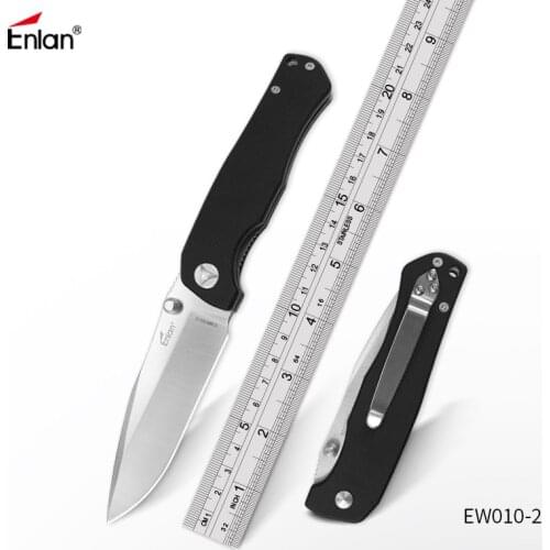 ENLAN Hot Sale Folding Knife Tactical Camping Survival Pocket Knives 8cr13mov Blade G10 Handle Outdoor Tool Dropshipping