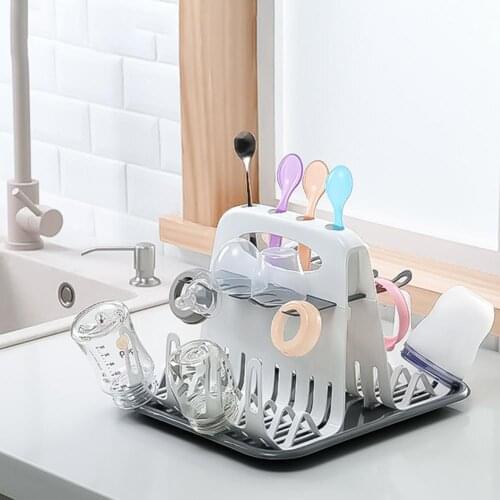 Baby Bottle Drying Rack Baby Feeding Bottles Cleaning Drying Drainer Storage Nipple Shelf Baby Pacifier Feeding Cup Holde Rack