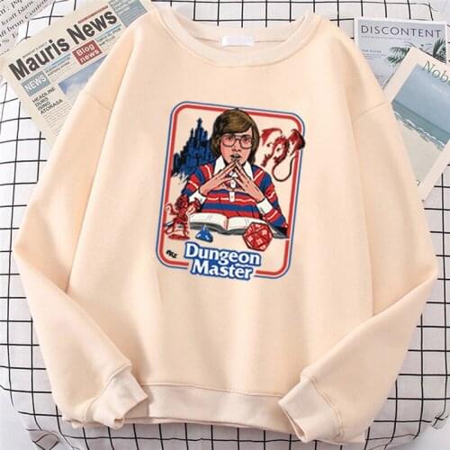 Fashion Dungeon Master Graphic Hoodie Harajuku Satanism Alien Evil Demon Grim Death Sweatshirt Grim Baphomet Evil Male Pullovers