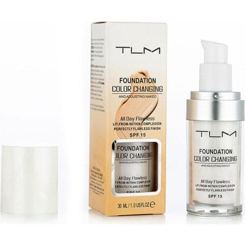 Face Skin Foundation TLM Foundation Concealer Profesional Colour Changing Face Makeup Waterproof Makeup Gift Skin Care