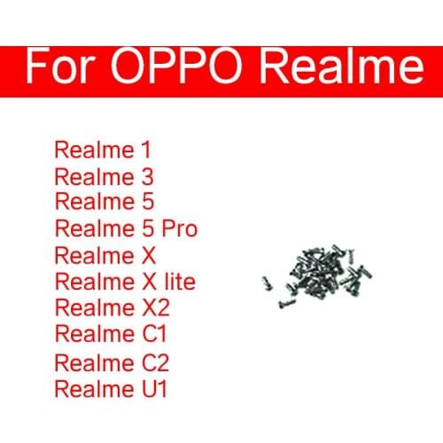 5Pcs Screw For OPPO Realme 1 3 5 Pro X X2 X Lite Universal Screws For Realme C1 C2 U1 Mobile Phone Fixing Screws