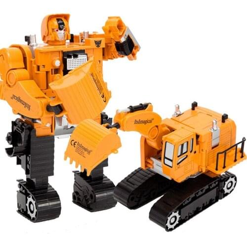 5 in 1 Engineering Devastator toys Transformation Robot Car Metal Alloy Construction Vehicle Truck Assembly Toy Kid Child Gifts