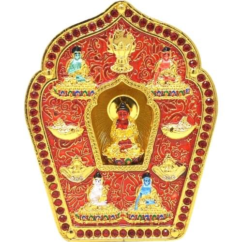 Amitabha 5 Dhyani Buddhas Gau Symbol Longevity Love Blessings W4848
