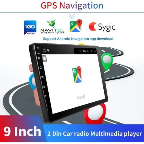 9" Android Car Multimedia Player 2din Car Radio Audio Stereo Autoradio GPS Bluetooth WIFI 4G Mirrorlink MP5 Player