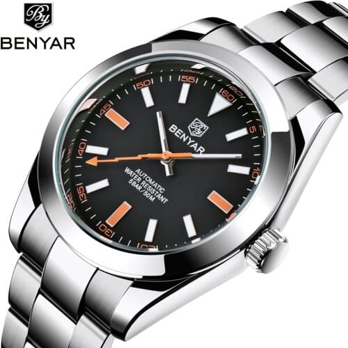 BENYAR 2020 New Top Brand luxury Mens Watches Automatic Mechanical Watch men Business Waterproof Watch for men Reloj Hombre