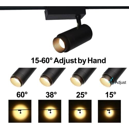 Free shipping Guide Rail lights 30W 10W 20W Rail Spotlight Beam Angle Adjustable Rail Track lamp for Back Ground Lighting