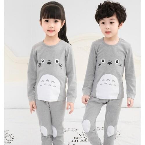 Kids Boys Clothes Autumn Childrens Pajamas Boys Pajamas Sets Totoro Nightwear Cotton Pajamas For Girls Sleepwear Baby Pyjamas