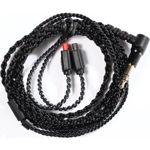 Upgraded 4 Shares Cable for Audio-Technica Im50 Im70 Im01 Im02 Im03 Im04 Headset Earphone Cables for IPhone Xiaomi with Ear Hook