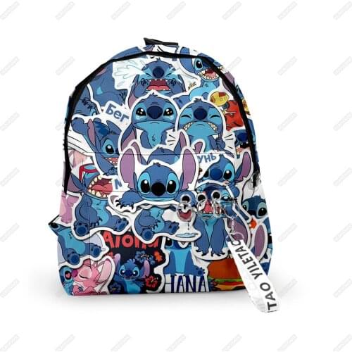 Kawaii Stitch Women Backpack Oxford Cloth School Bags for Women New Light School Bags for Girls Rucksack Sac