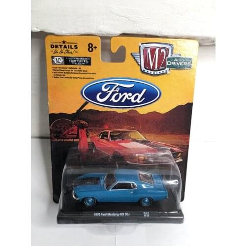 M2 1/64 1970 Ford Mustang Diecast Collection of Die-casting Simulation Alloy Model Car Children Toys