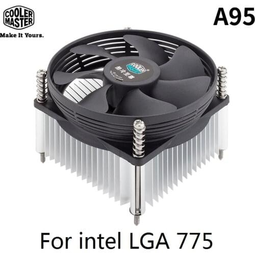 Cooler Master A95 MINI CPU Cooler Radiator 95mm Quiet Fan intel LGA775 Socket dedicated Cooler