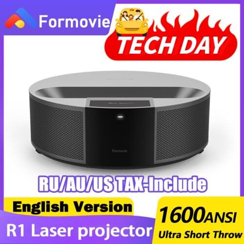 Formovie Fengmi R1 Laser Projector 1600ANSI Lumen Full HD Ultra Short Throw Projection TV MEMC HDR10 3+16GB Home Theater Bermer