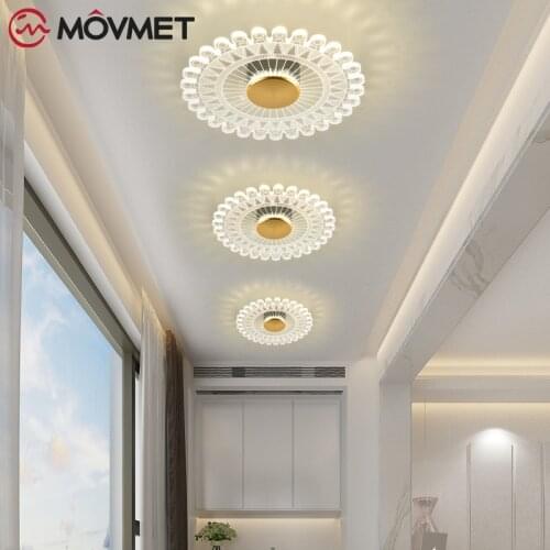 2021 Fashion Ferris Wheel Ceiling Lamp Gold Iron Dining Living Room Aisle Bathroom Bedside LED Ceiling Light Home Decoration