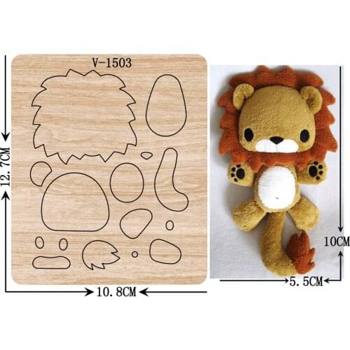New Lion wooden dies cutting dies for scrapbooking Multiple sizes V-1503