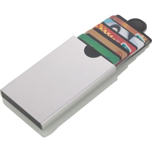 New Aluminium Alloy Anti Rfid Blocking Card Holder ID Bank Card Case Rfid Protection Metal Credit Card Holder